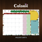 Planner Mensal Natalino Grátis