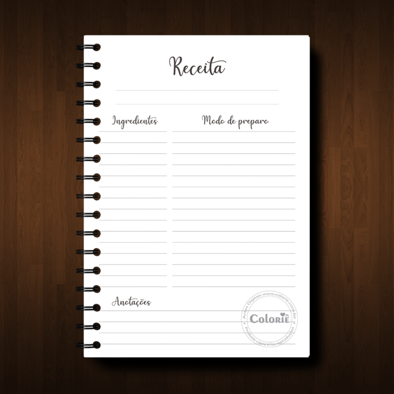Miolo Caderno de Receitas