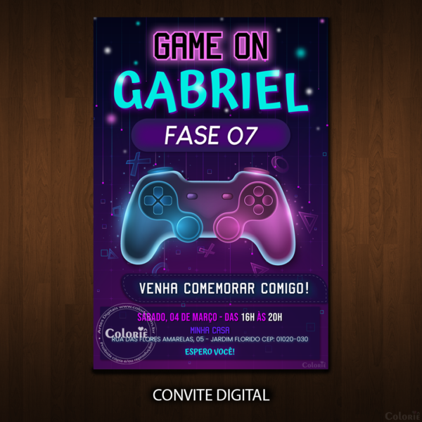 convite-digital-tema-vídeo-game