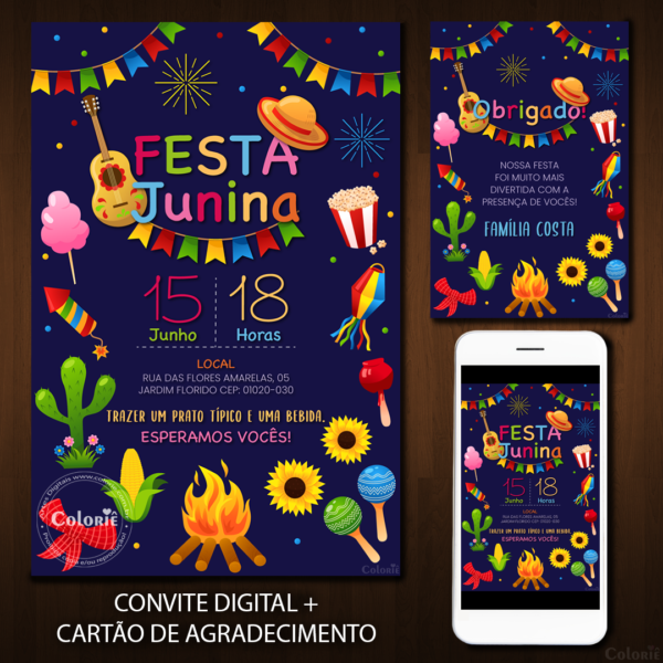 Convite Digital Festa Junina