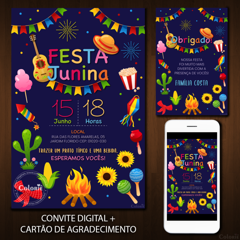 Convite Digital Festa Junina
