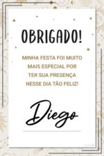 Convite Digital Astrologia: Branco, Dourado e Preto + Brinde - Imagem 2