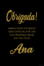 Convite Digital Glitter: Cinquentei Letras Douradas + Brinde - Imagem 2
