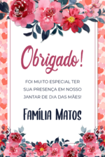 Convite Digital Dia das Mães: Corações e Flores + Brinde - Imagem 2