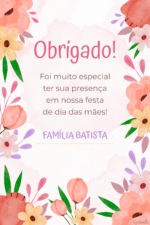 Convite Digital Dia das Mães: Flores Salmão e Rosa + Brinde - Imagem 2