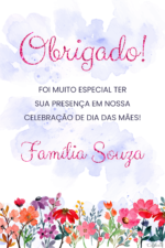 Convite Digital Dia das Mães: Glitter Pink e Flores + Brinde - Imagem 2
