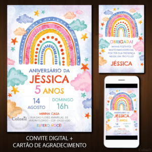 Convite Digital Arco-íris