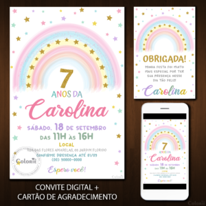 Convite Digital Arco-íris