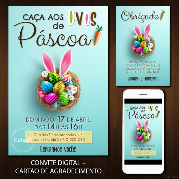 Convite Digital Páscoa