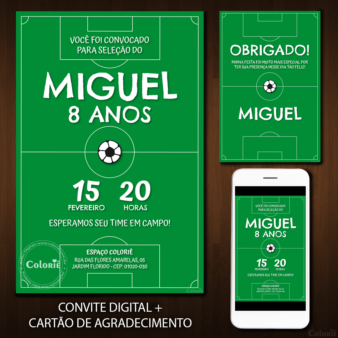 Fazer convite online convite digital Convite de aniversario para assistir  jogo copa do mundo