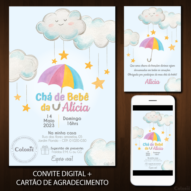 Convite Digital Chá De Bebê