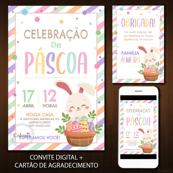 Convite Digital Páscoa