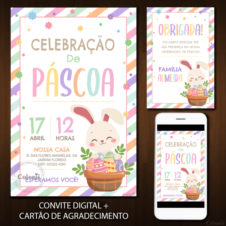 Convite Digital Páscoa