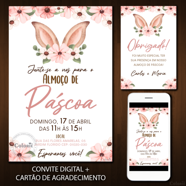 Convite Digital Páscoa