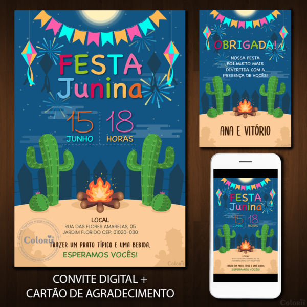 Convite Digital Festa Junina