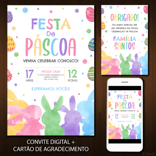 Convite Digital Páscoa