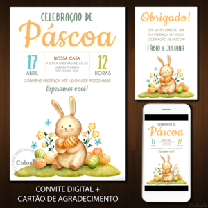 Convite Digital Páscoa
