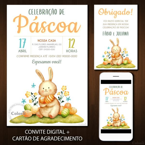 Convite Digital Páscoa