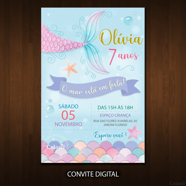 convite-sereia-brilhante