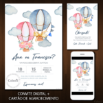 Convite Digital Chá Revelação