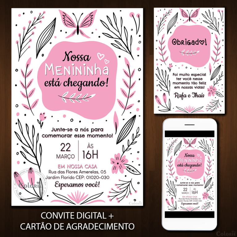 Convite Digital Chá De Bebê