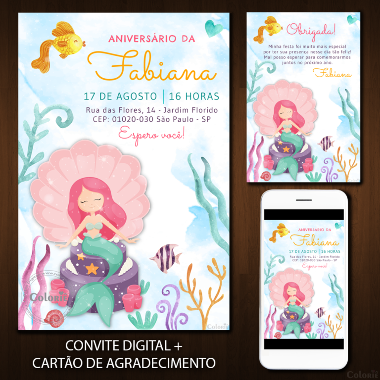Convite Digital Sereia