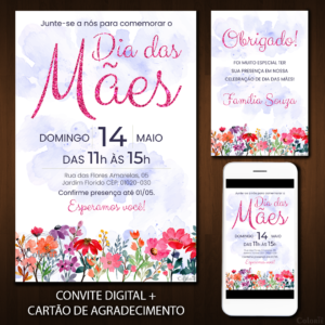 Convite Digital Dia das Mães