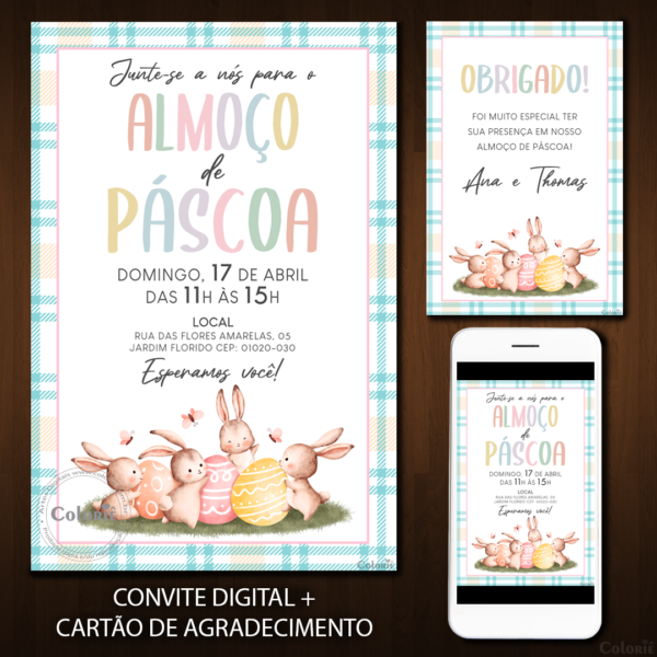 Convite Digital Páscoa