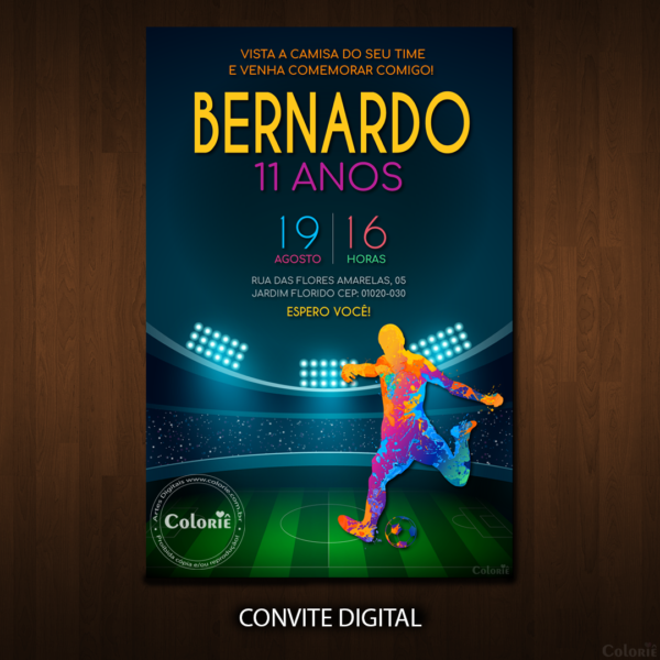 convite-estádio-e-jogador-colorido