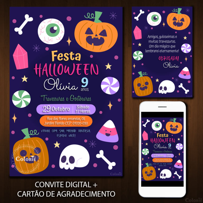 Convite Digital Halloween