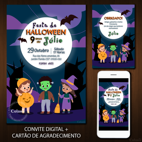 Convite Digital Halloween
