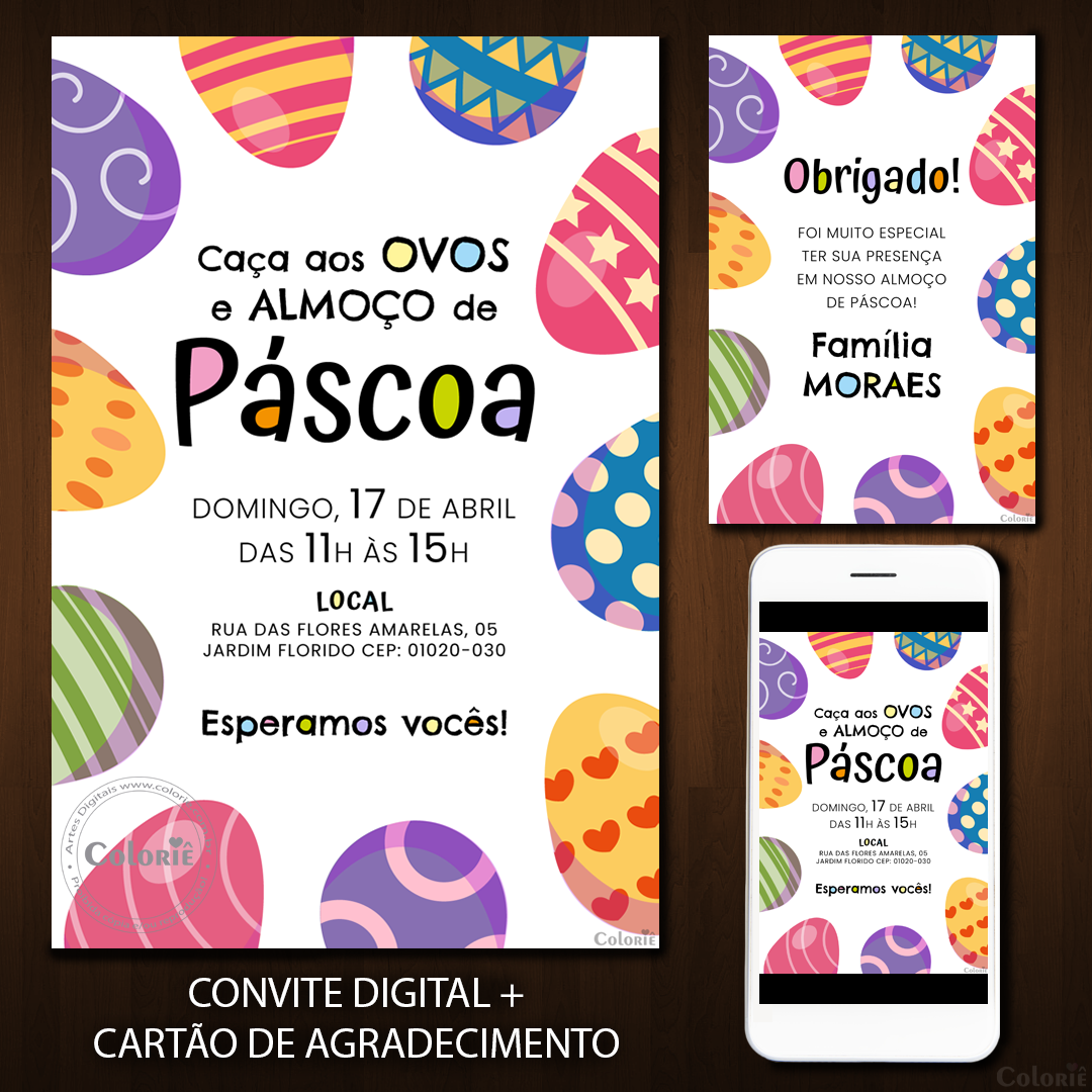 Convite Digital para Aniversário - Tema Kinder Ovo