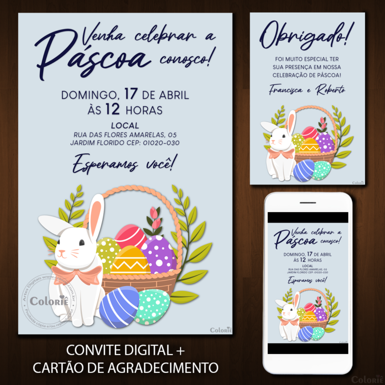 Convite Digital Páscoa