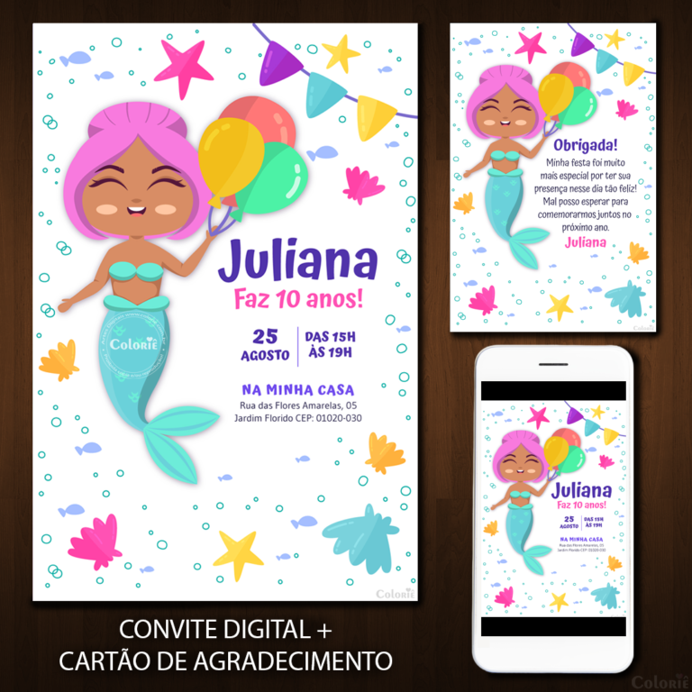 Convite Digital Sereia
