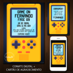 Convite Digital Vídeo Game