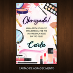 Convite Digital Spa: Maquiagens e Estrelinhas + Brinde