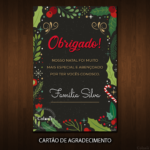 Convite Digital Natal: Folhas e Enfeites + Brinde