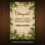 Convite Digital Natal: Folhagens e Pisca-pisca + Brinde