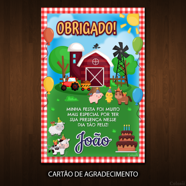 Convite Digital Fazendinha