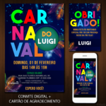 Convite Digital Carnaval
