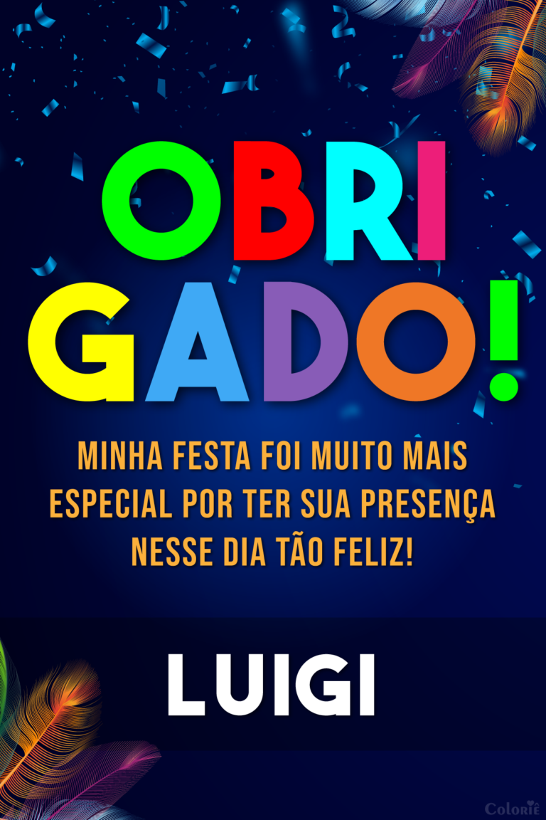 Cartão de agradecimento de carnaval colorido com penas