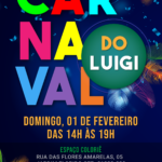 Convite digital de carnaval colorido com penas