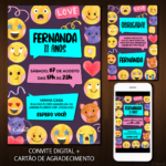 Convite Digital Emoticon