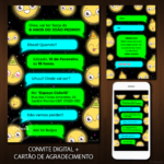 Convite Digital Emoticon