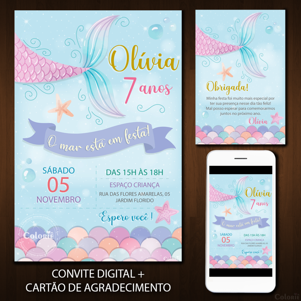Convite Digital Sereia