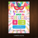 Convite Digital Carnaval
