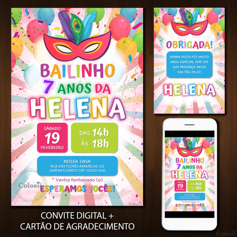 Convite Digital Carnaval