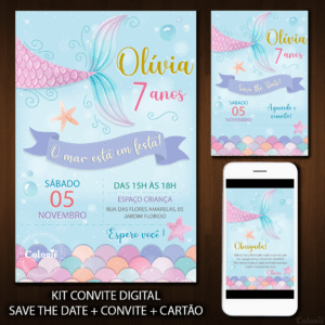 convite digital sereia